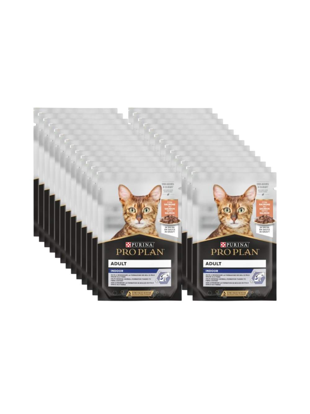 Purina Pro Plan Indoor Adult z łososiem dla kotów 26x85g