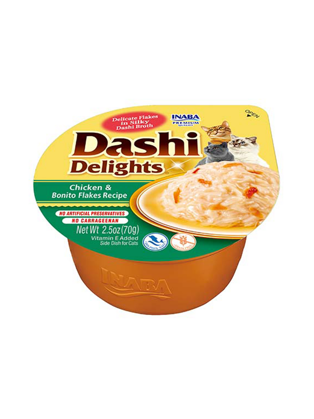 Inaba DASHI uzupełniająca karma dla kota- bulion o smaku przegrzebka i kurczak70 g