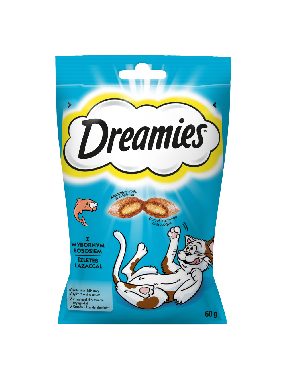 DREAMIES 6x60g –przysmak dla kota, o smaku wybornego łososia