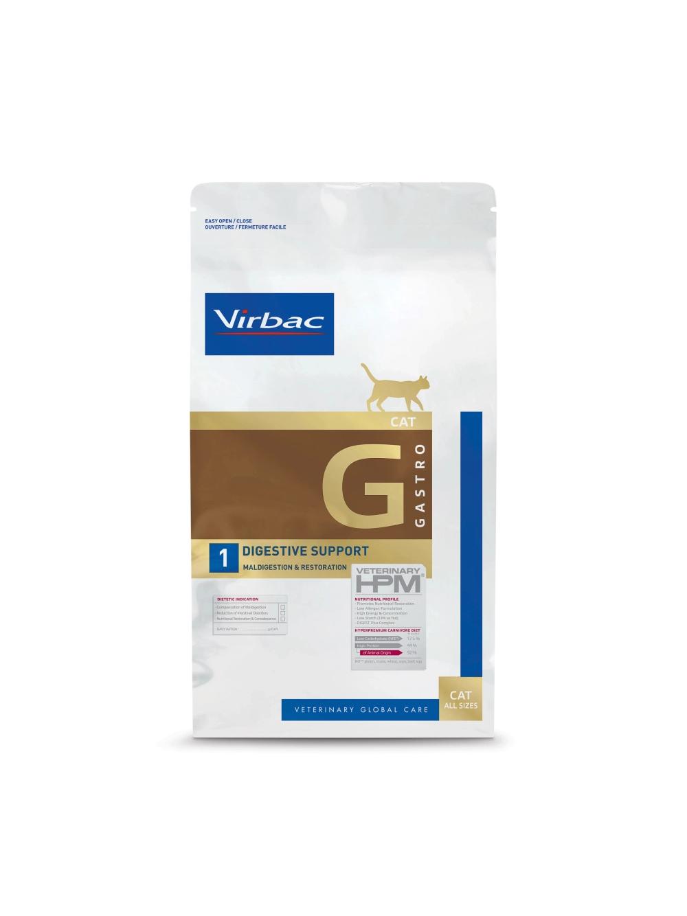 VIRBAC Cat Digestive Support Zaburzenia Trawienia I Wchłaniania, Rekonwalescencja 1,5kg