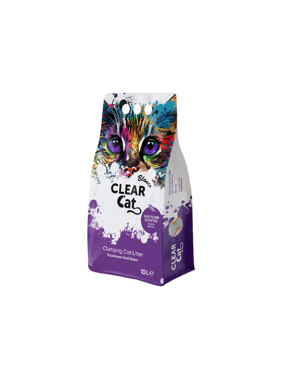 Clear Cat Blanco Lawenda żwirek bentonitowy 10l