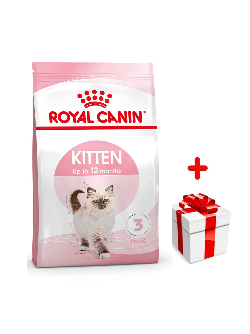 ROYAL CANIN  Kitten 4kg karma sucha dla kociąt od 4 do 12 miesiąca życia + niespodzianka dla kota GRATIS!