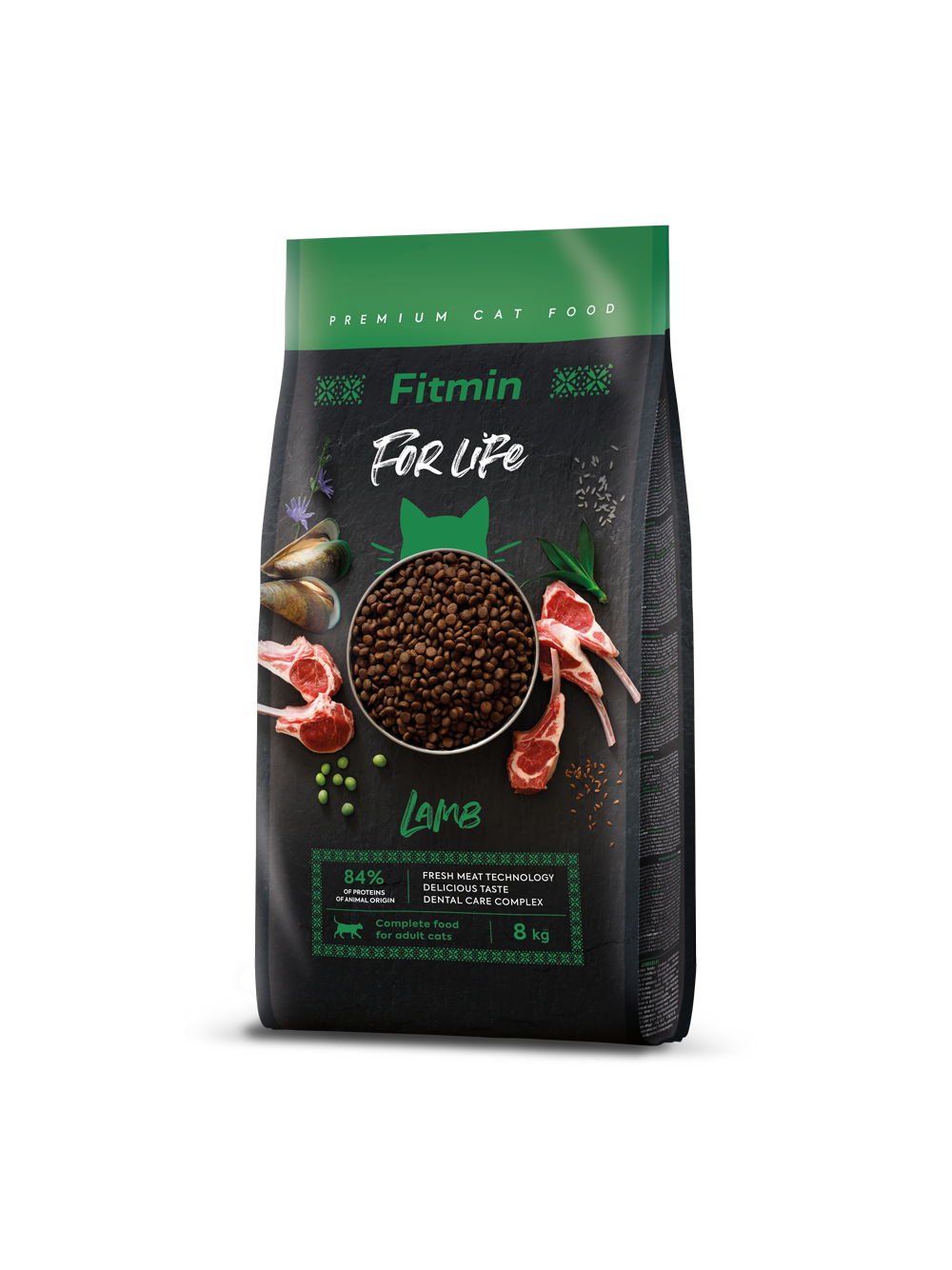 FITMIN Cat For Life Adult Lamb 8kg