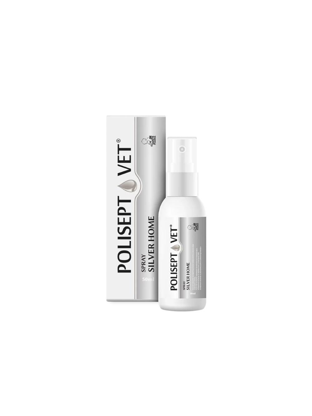 POLISEPT VET® SPRAY SILVER HOME – spray na rany dla psa i kota 50 ml
