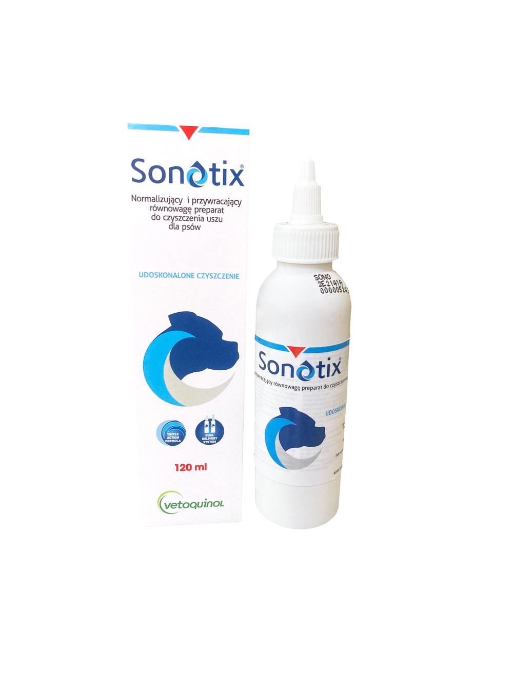 VETOQUINOL Sonotix 120ml Dla Psów i Kotów