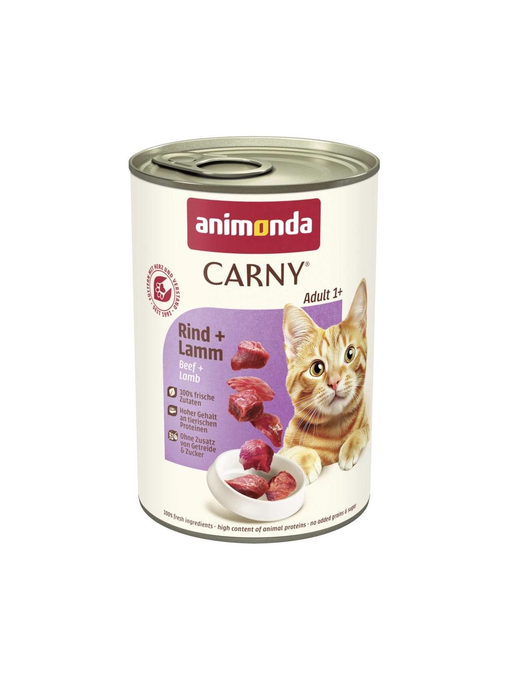 ANIMONDA Cat Carny Adult smak: wołowina i jagnięcina 6 x 400g