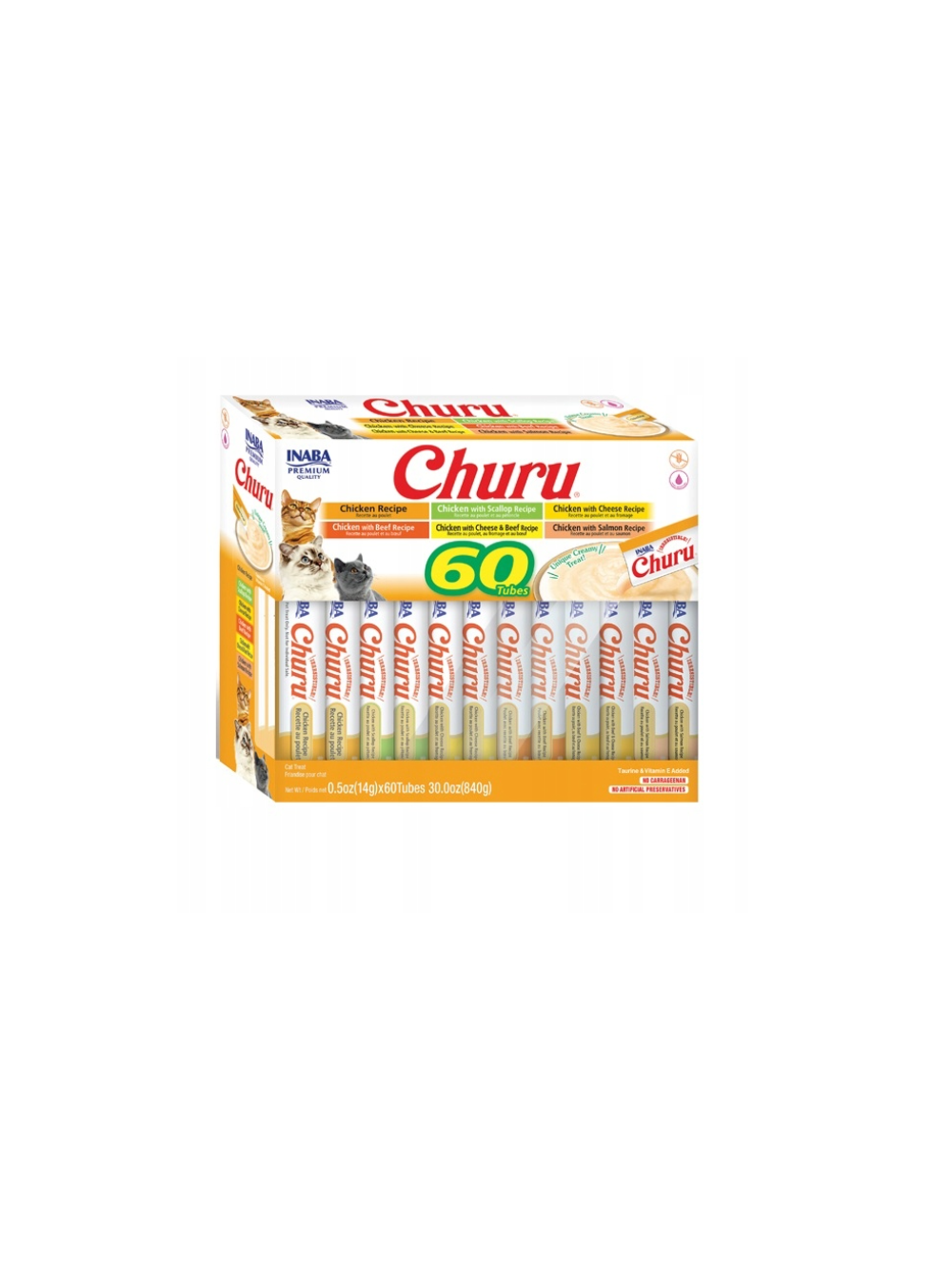 INABA  Churu Variety dla kota - mix smaków z kurczakiem 60x14g