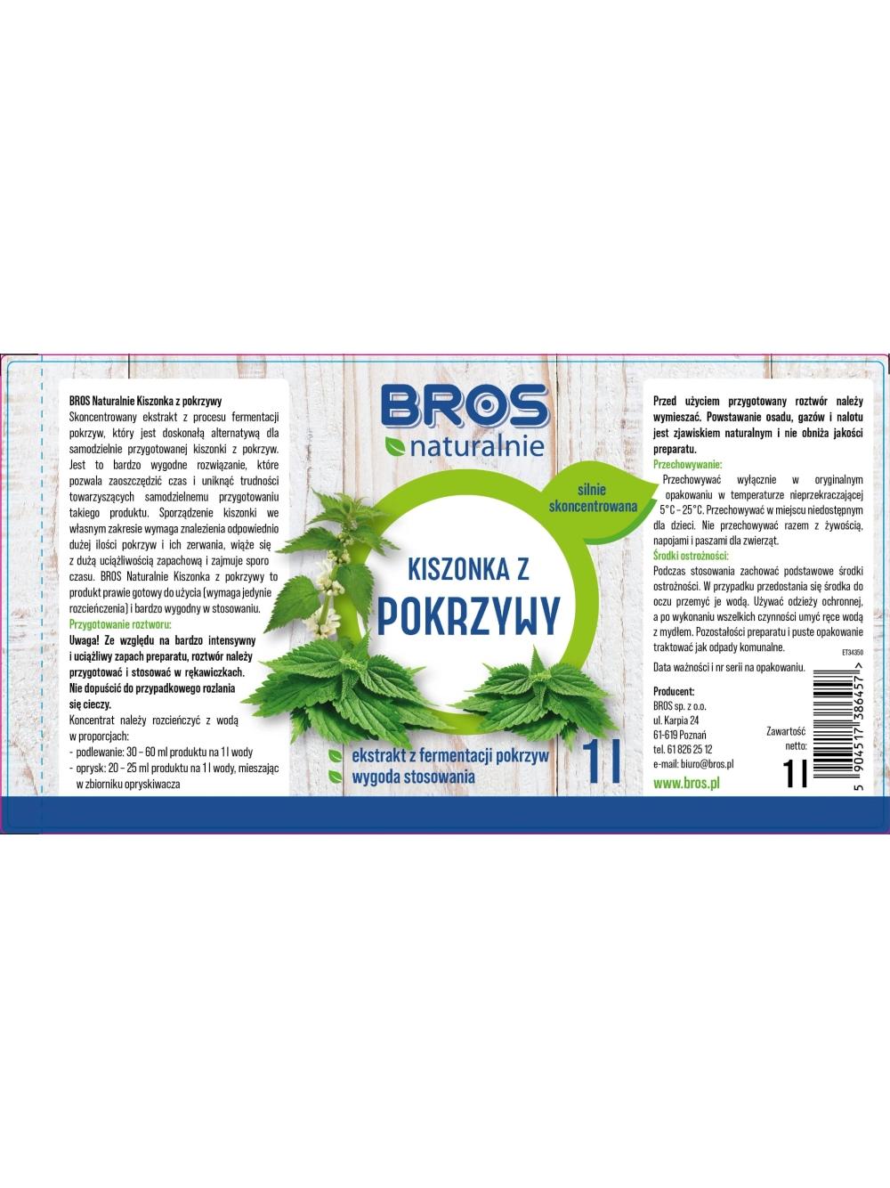 BROS Naturalnie Kiszonka z pokrzywy 1l