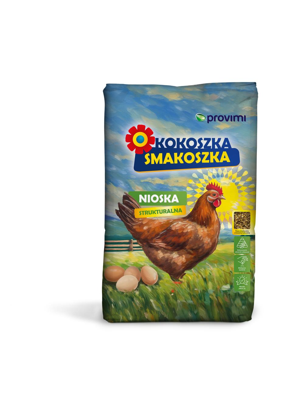 Kokoszka Smakoszka Nioska strukturalna 25kg /Opakowanie uszkodzone (8300)!!!