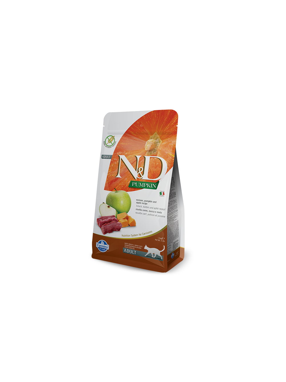 Farmina N&D Pumpkin feline VENISON, PUMPKIN AND APPLE RECIPE 5kg