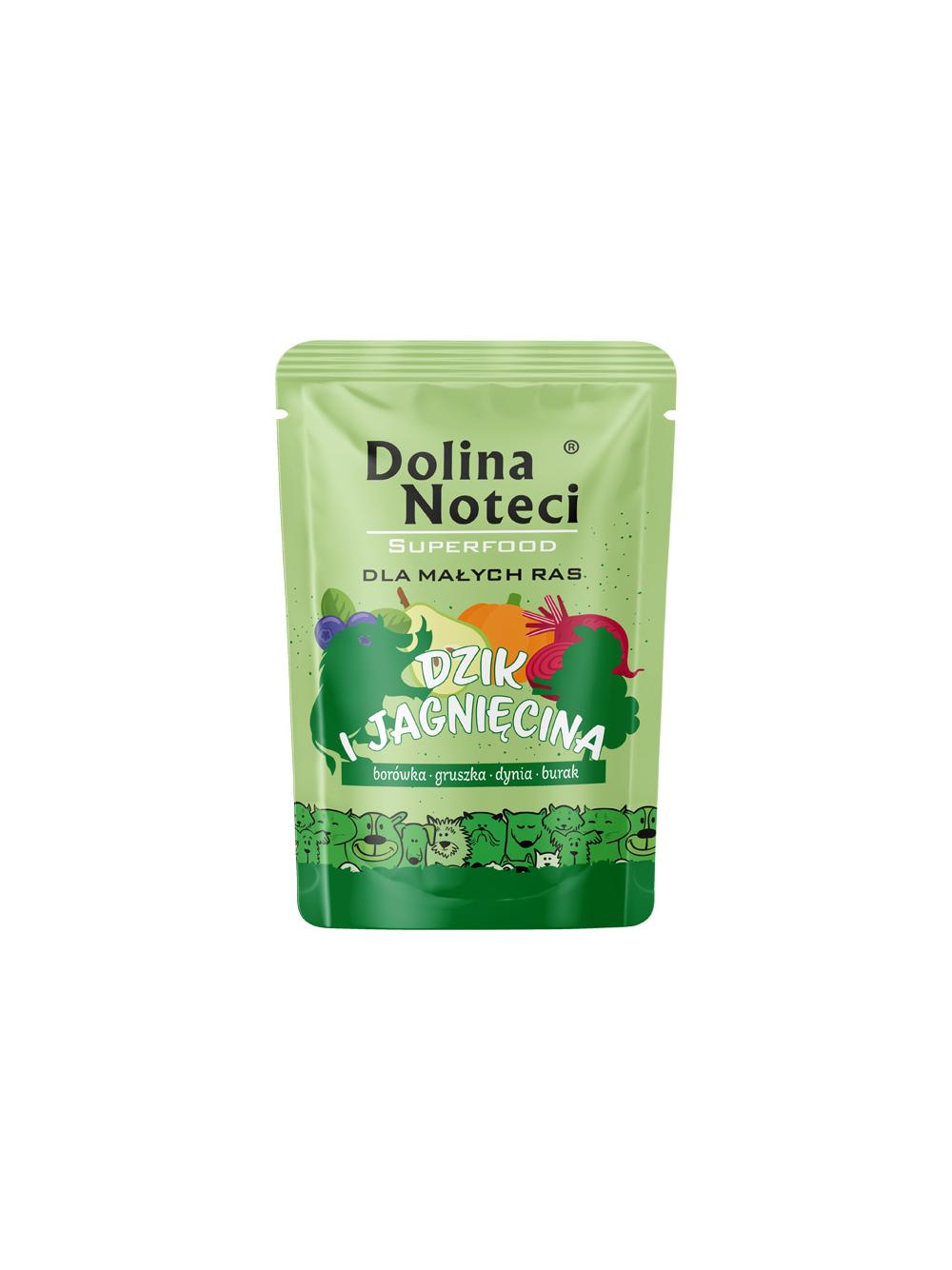 Dolina Noteci Superfood Karma mokra dla psów małych ras dzik i jagnięcina 100 g