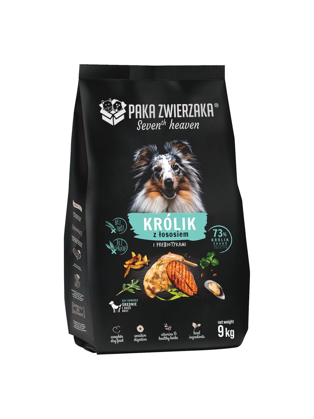 Paka Zwierzaka  9kg Seven’th Heaven-Królik z łososiem 9kg