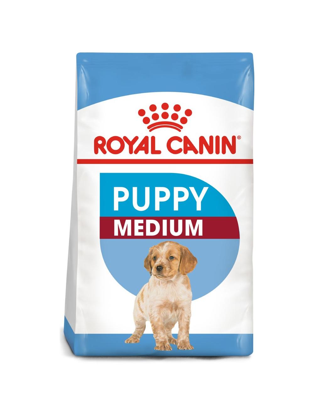 ROYAL CANIN Medium Puppy 15kg karma sucha dla szczeniąt, od 2 do 12 miesiąca, ras średnich + niespodzianka dla psa GRATIS!