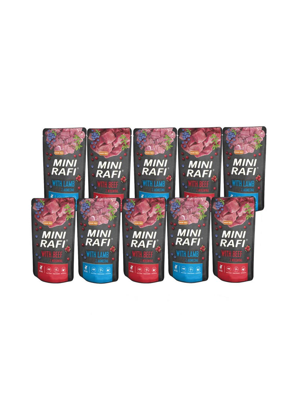 DOLINA NOTECI Mini Rafi mix smaków 10x150g