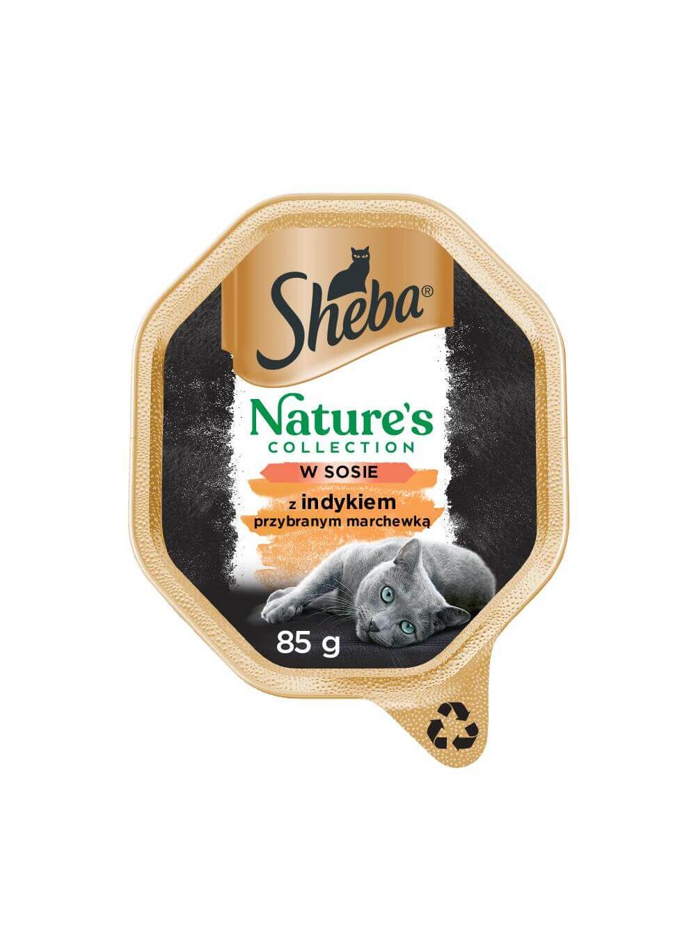 SHEBA® Nature's Collection Sos Indyk - mokra karma dla kota - tacka 85g