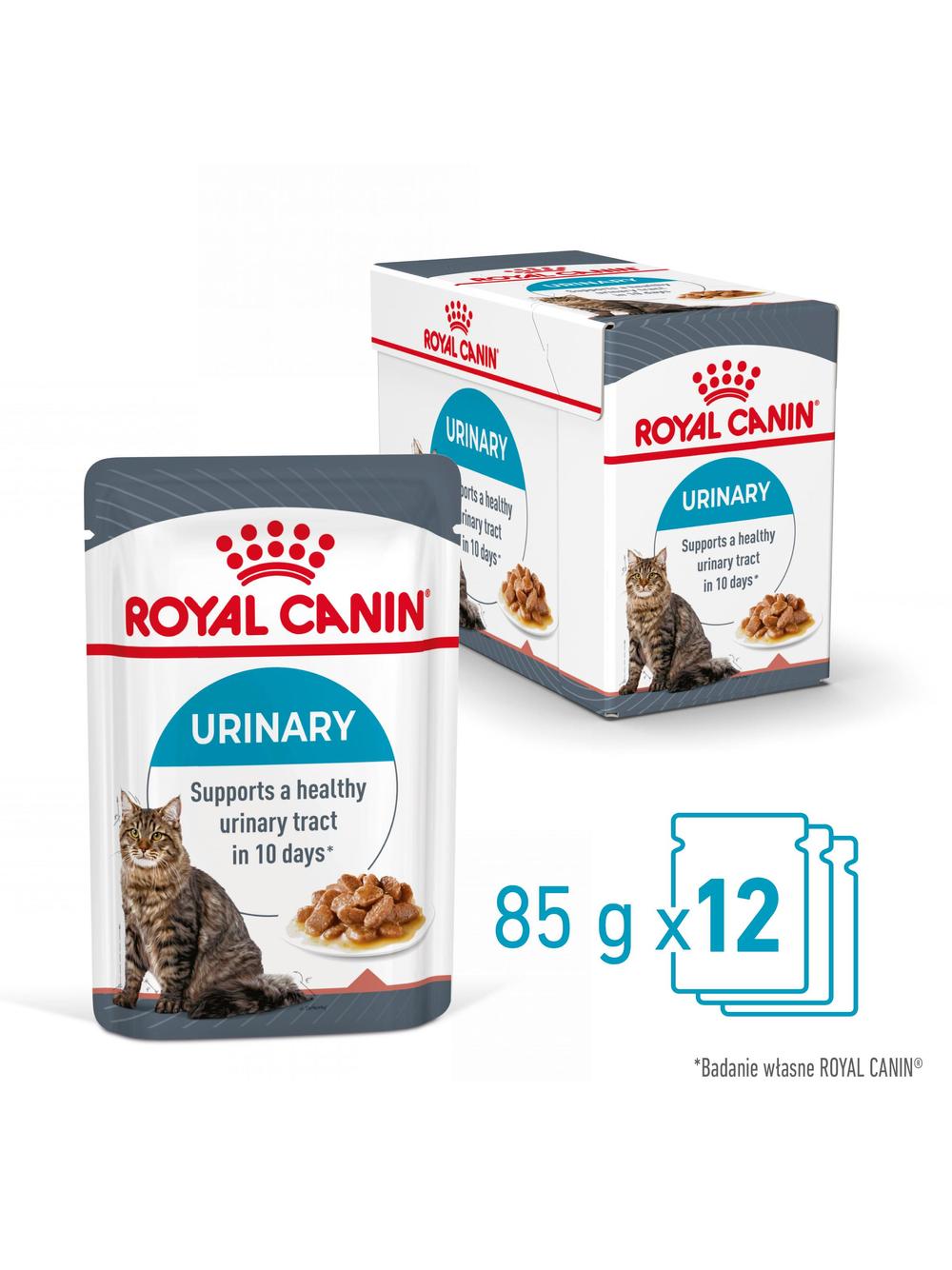 ROYAL CANIN Urinary Care karma mokra plasterki w sosie dla kotów dorosłych, wspierająca zdrowie dróg moczowych 12x85 g