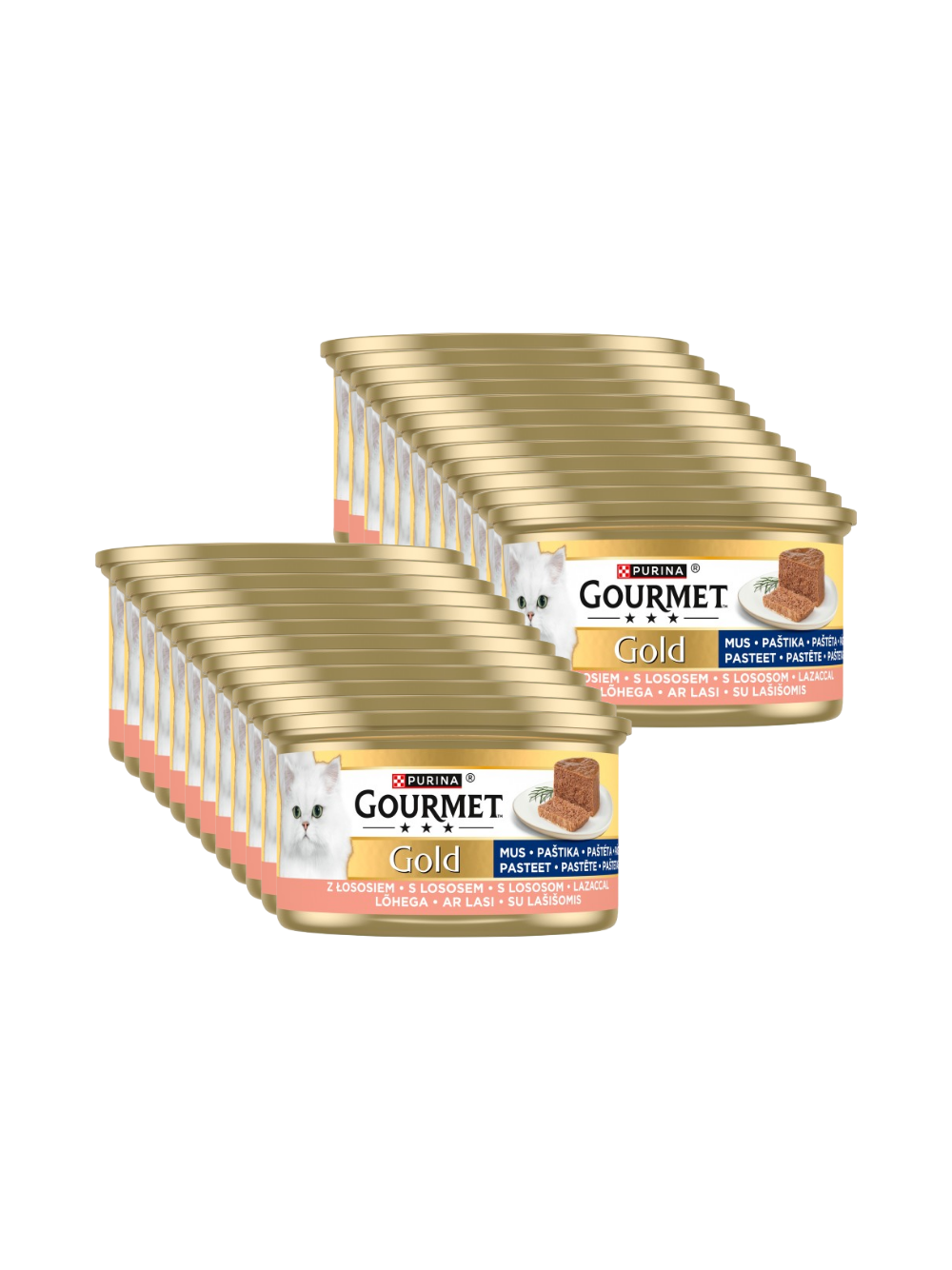 Purina Gourmet Gold mus z łososiem 24x85g