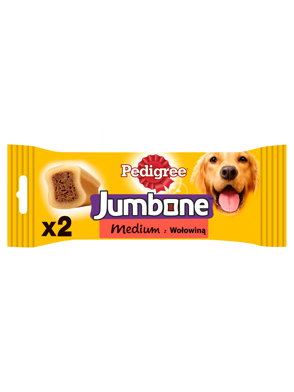 PEDIGREE® Jumbone™ 12x180g – przysmak dla dorosłych psów, o smaku wołowiny i drobiu
