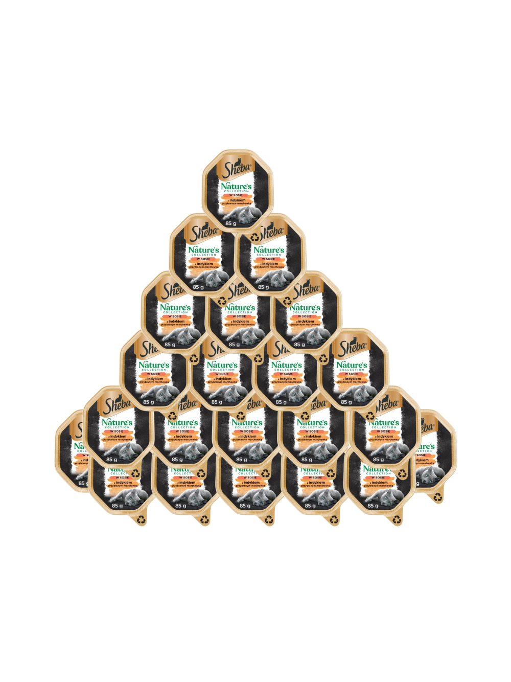 SHEBA® Nature's Collection Sos Indyk - mokra karma dla kota - tacka 22x85g