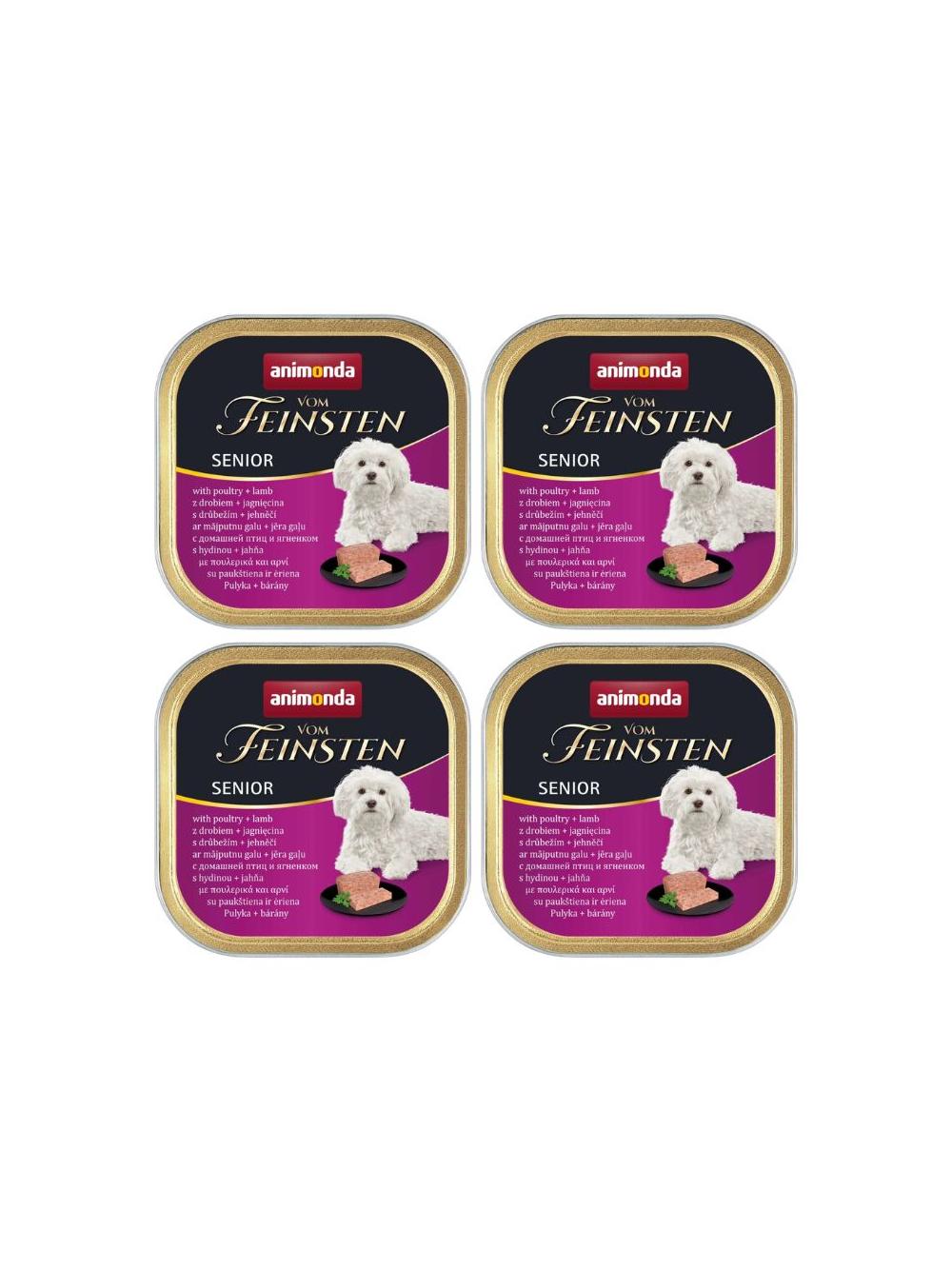 ANIMONDA Dog Vom Feinsten Senior smak: drób z jagnięciną 22x150g