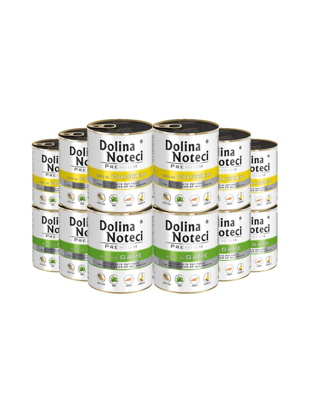Dolina Noteci PREMIUM bogata w kurczaka/dziczyznę 12x800g