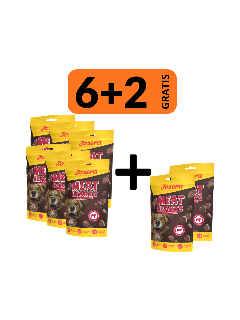 Josera Meat Hearts Beef 8x70g