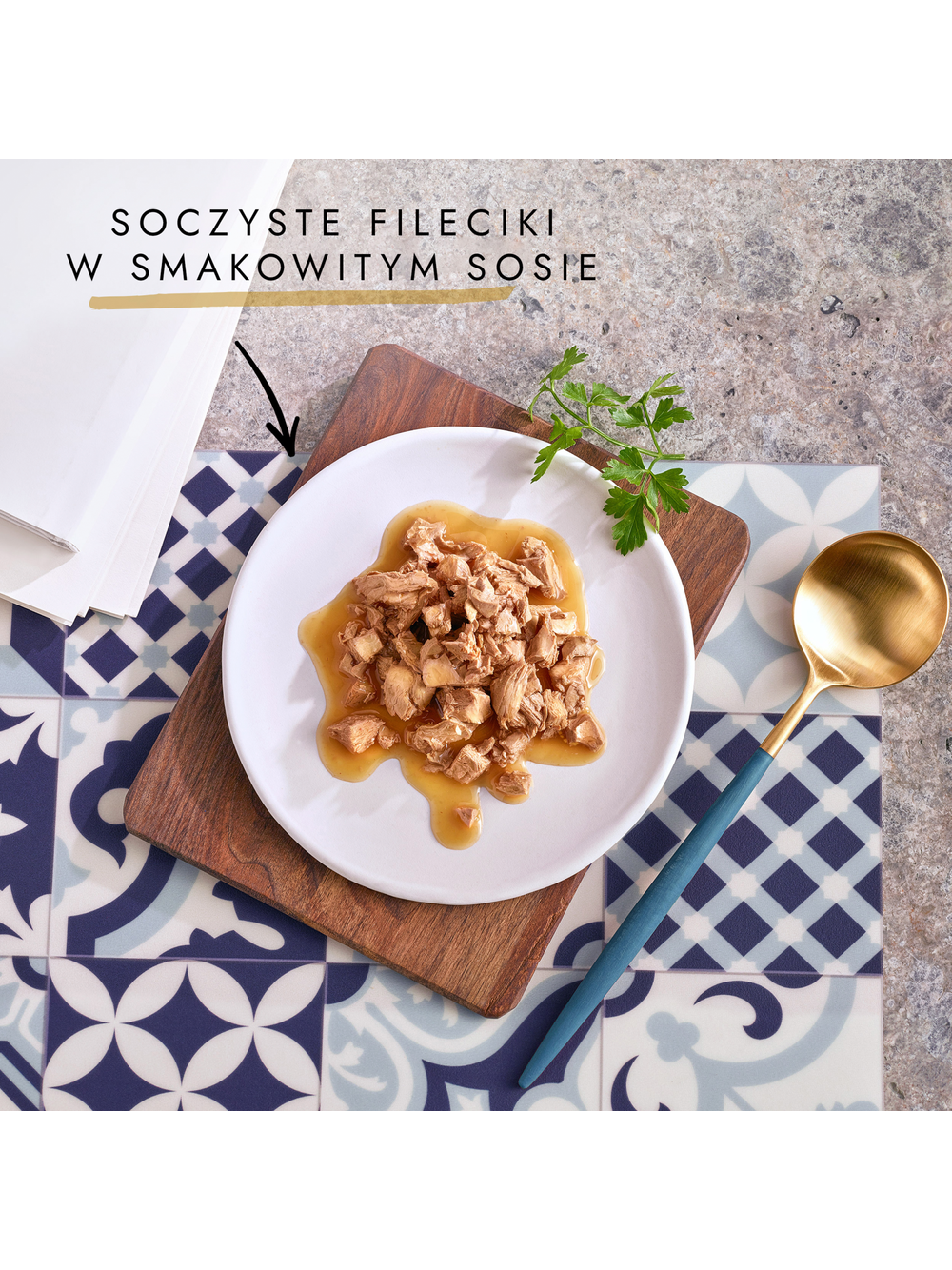 Gourmet Perle Karma dla kotów fileciki w smakowitym sosie 340g (4 x 85g)