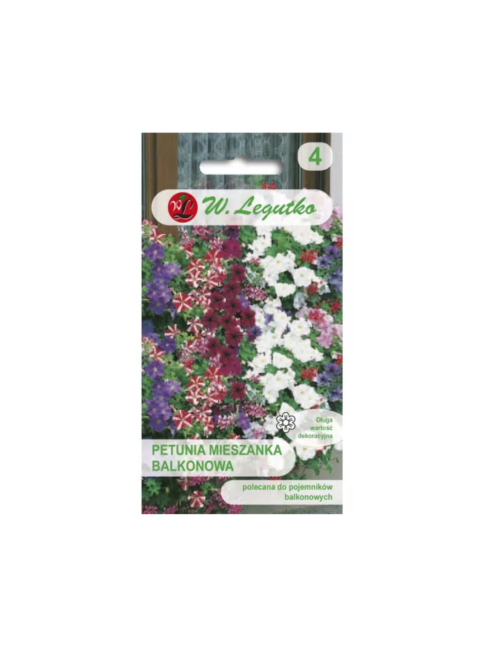 Petunia ogrodowa o pędach zwisających mieszanka balkonowa
