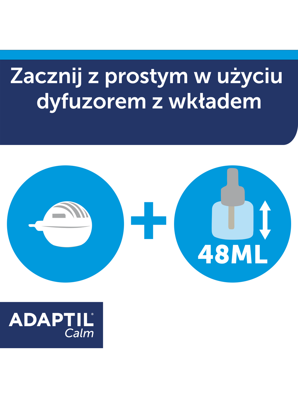 ADAPTIL D.A.P. psie feromony Dyfuzor elektryczny + Wkład 48ml