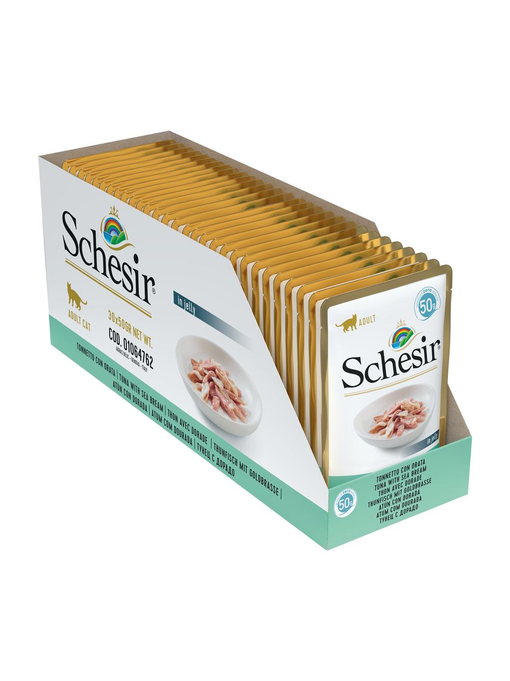 Schesir Tuńczyk i dorada w galaretce 50g