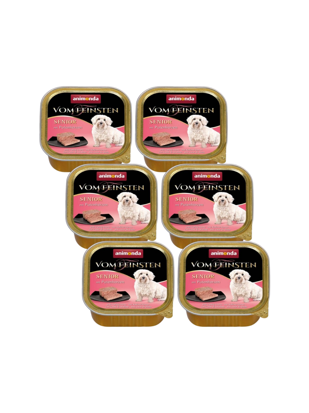 ANIMONDA Dog Vom Feinsten Senior smak: Serca Indyka 6x150g