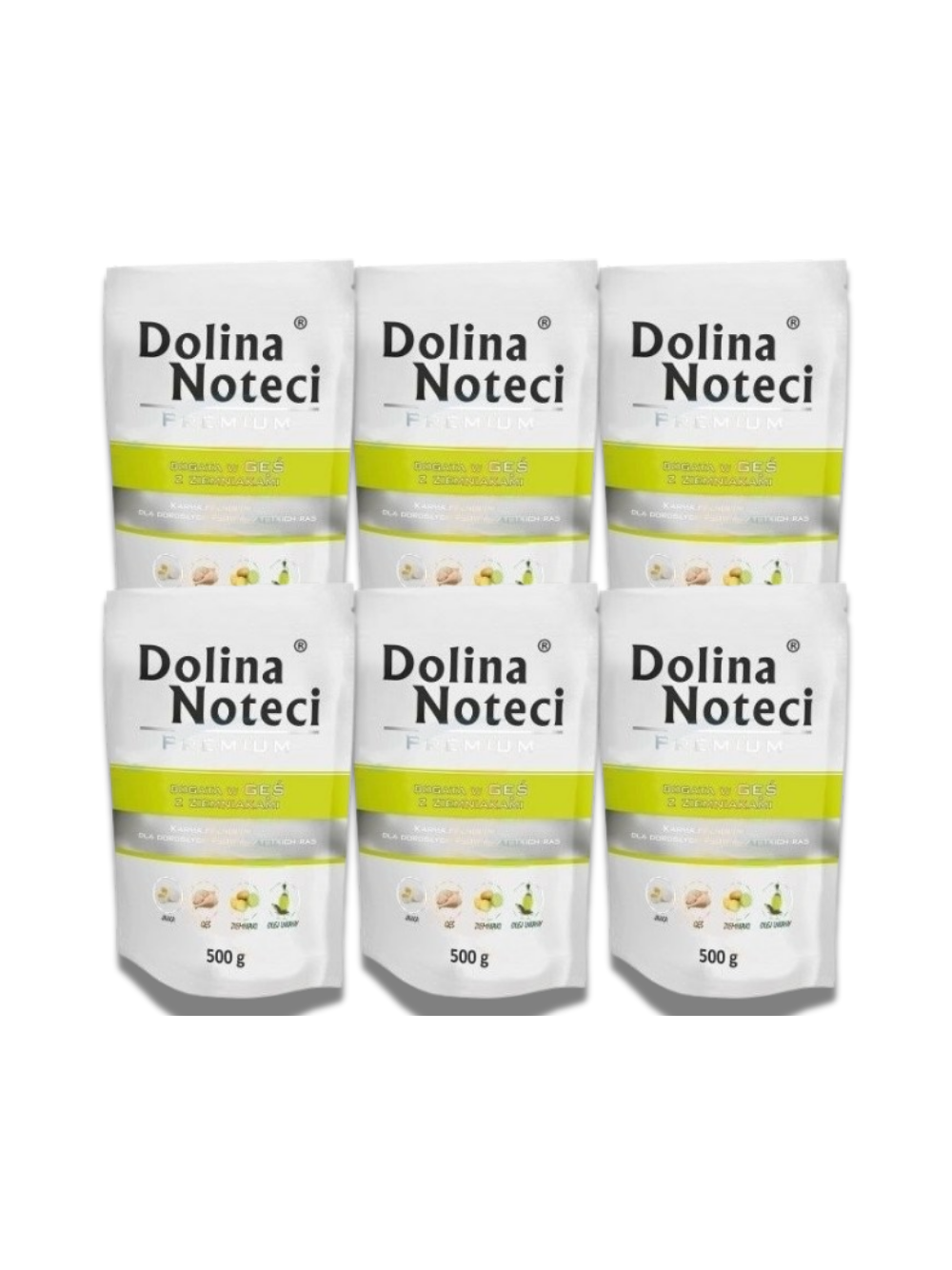 Dolina Noteci Premium Gęś z ziemniakami 6x500g