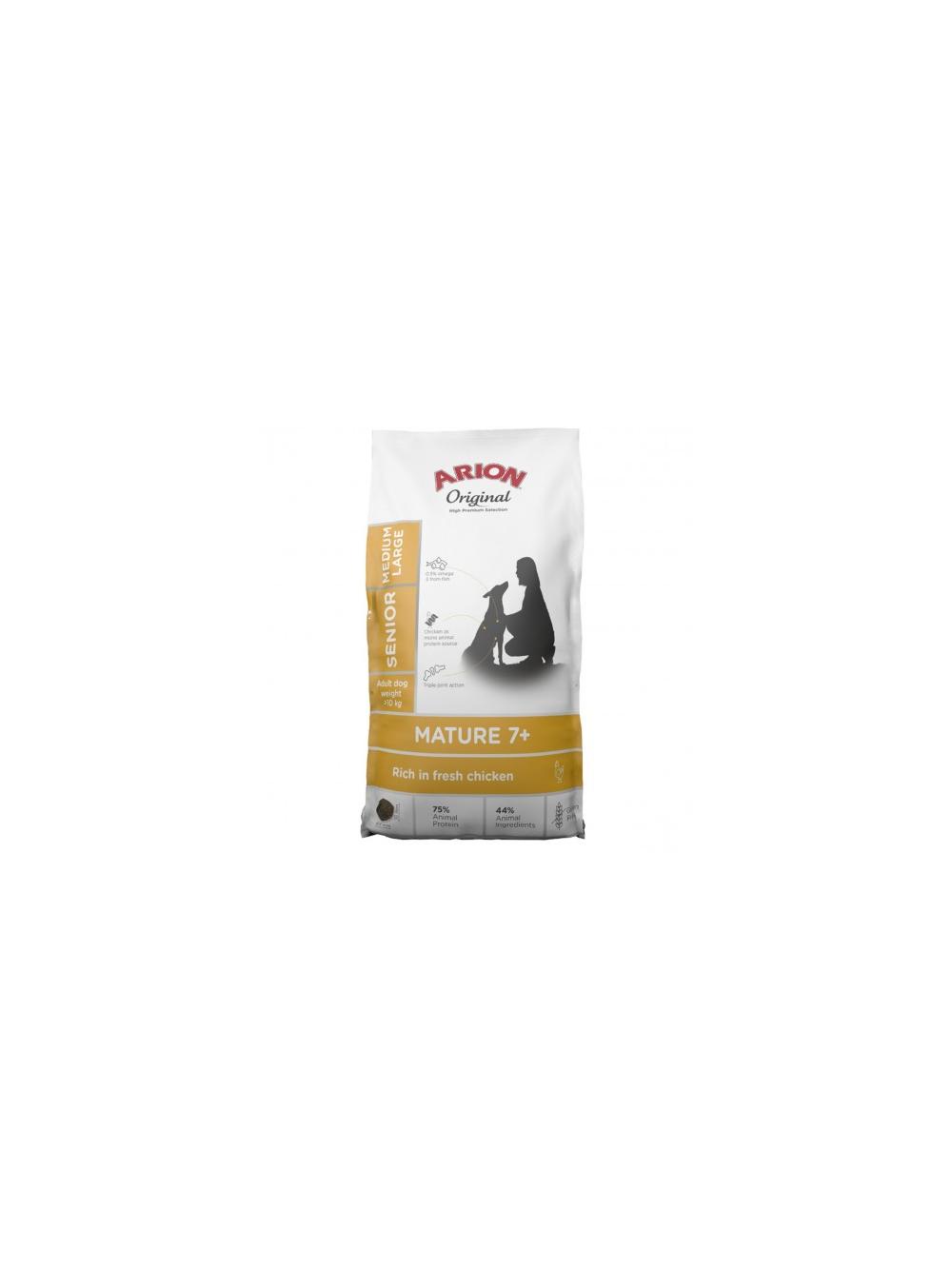 ARION Original Mature 7+ Senior Medium & Large Chicken sucha karma dla psa z kurczakiem 12 kg