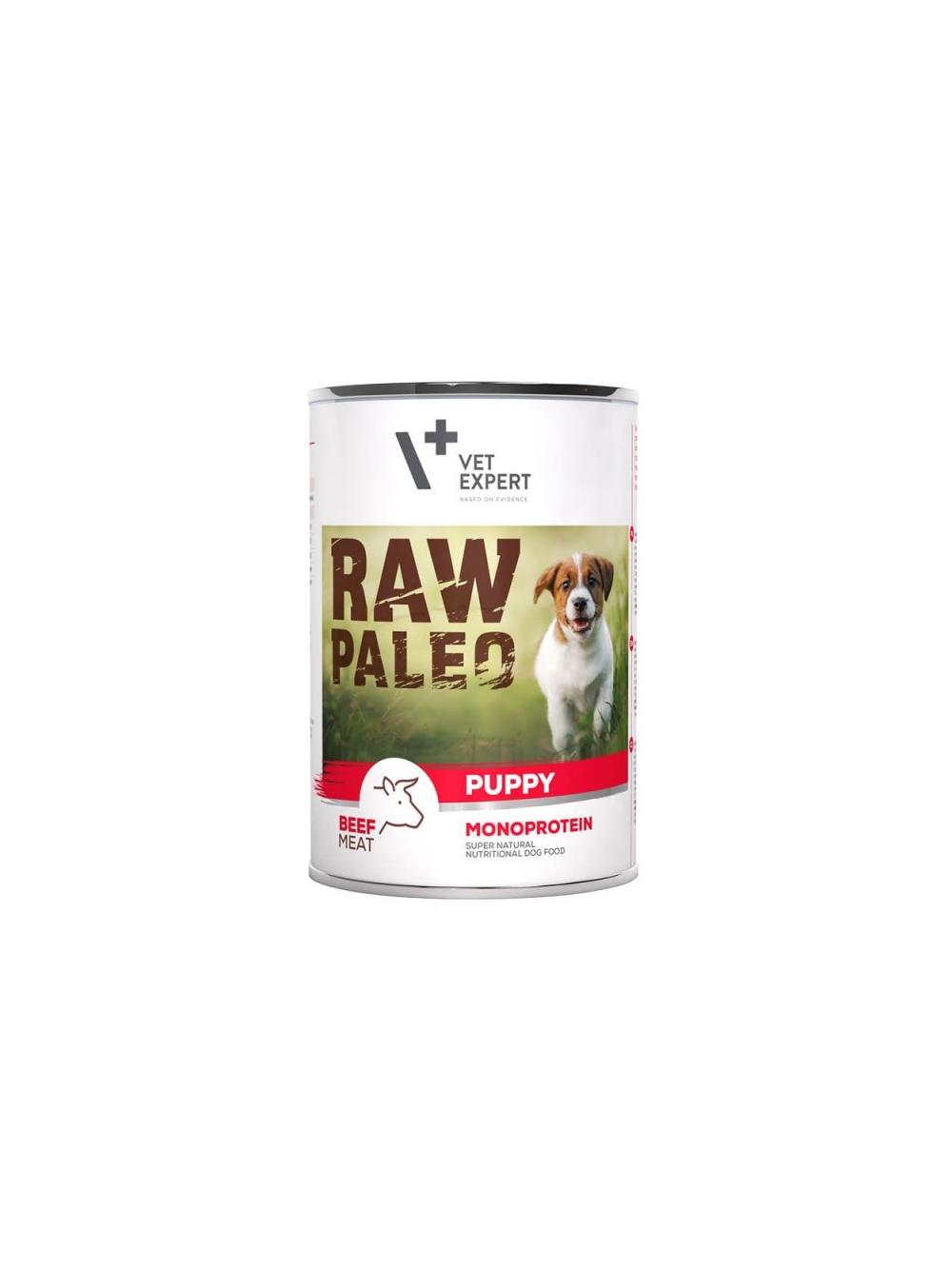 Vetexpert Raw Paleo Puppy Beef 400g - wołowina puszka