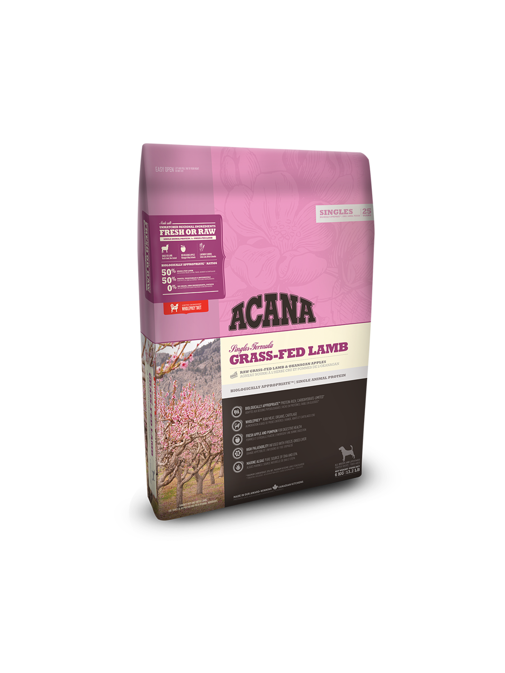ACANA Singles Grass-Fed Lamb 6kg + niespodzianka dla psa GRATIS!