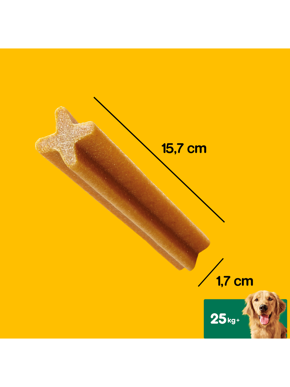 PEDIGREE DentaStix (duże rasy) przysmak dentystyczny dla psów 7 szt. - 270g