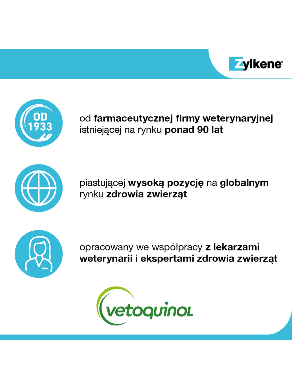 VETOQUINOL Zylkene 225mg Dla Psów Ras Średnich Na Uspokojenie 10tab.