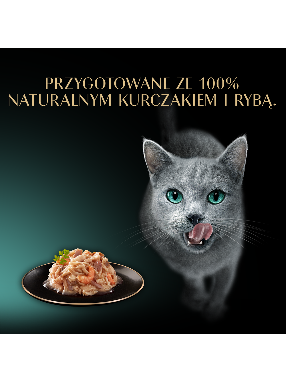 SHEBA Filets z kurczakiem, rybami oceanicznymi i krewetkami w sosie, tacka 16x60g