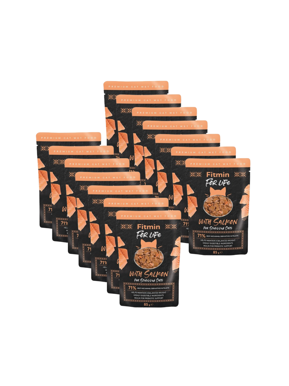 Fitmin Cat For Life Sterilized Salmon 14x85g