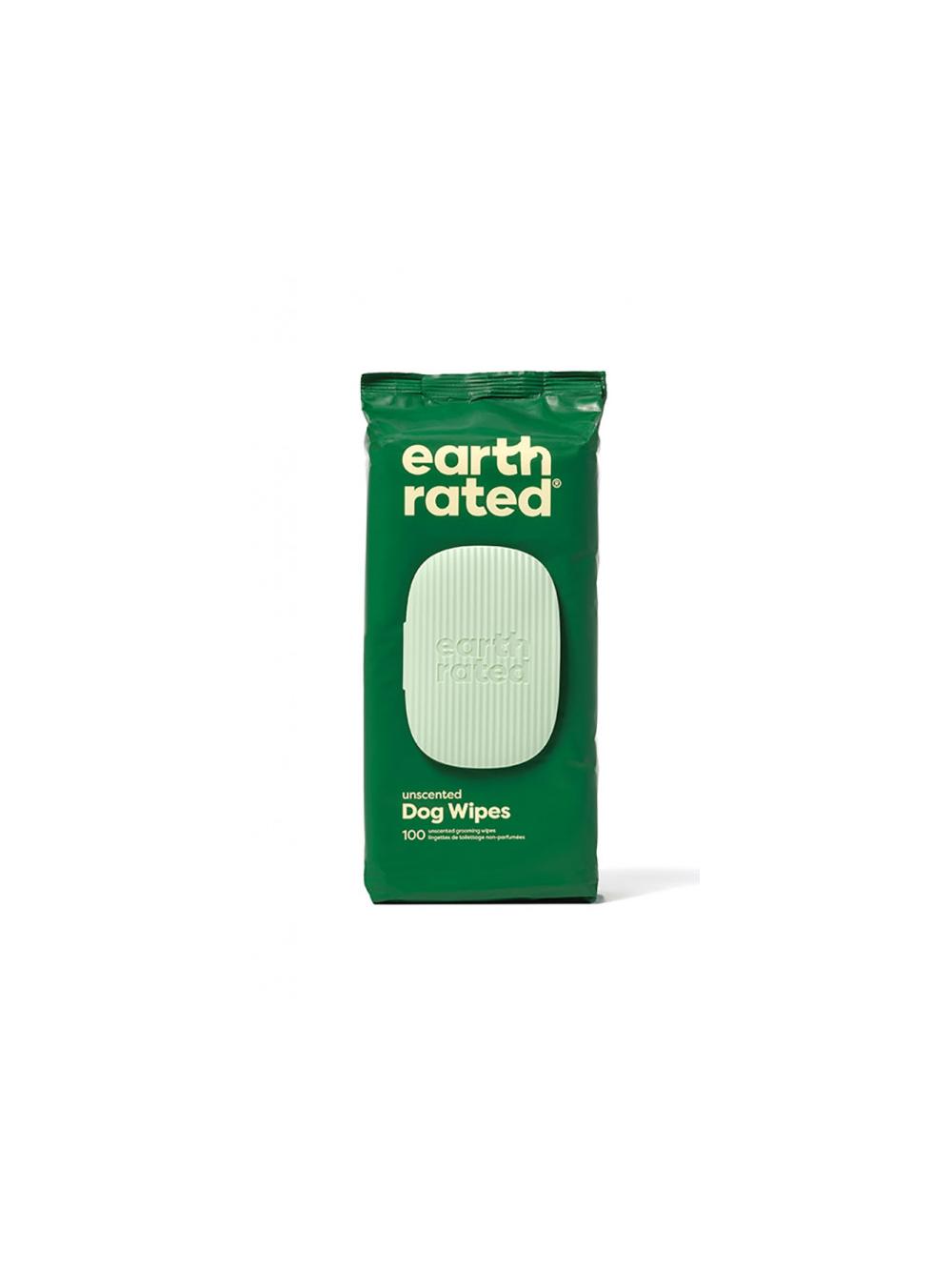 EARTH RATED Chusteczki Kompostowalne Bezzapachowe 100szt.