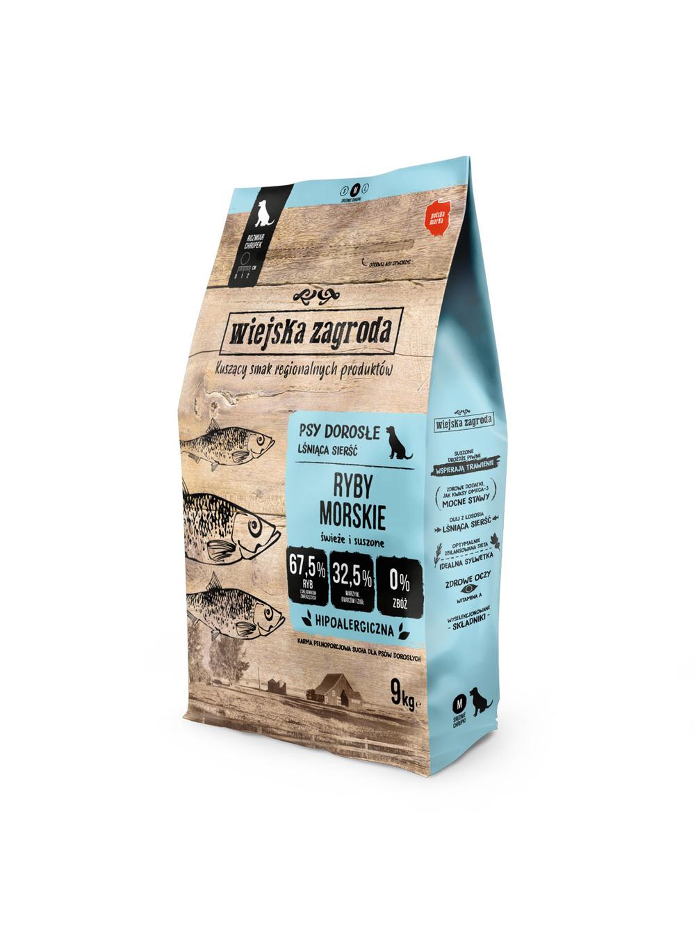 Wiejska Zagroda ryby morskie chrupki M 9kg