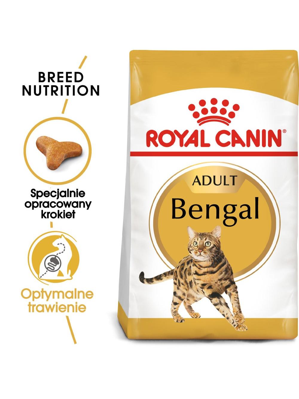 ROYAL CANIN Bengal Adult 10kg karma sucha dla kotów dorosłych rasy bengal + Royal Canin piłka dla kota GRATIS!!!