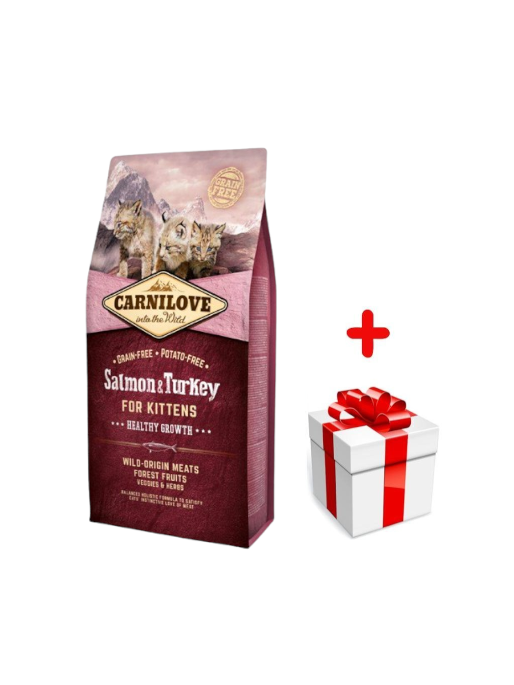 CARNILOVE Cat Salmon & Turkey For Kittens 2kg + niespodzianka dla kota GRATIS!