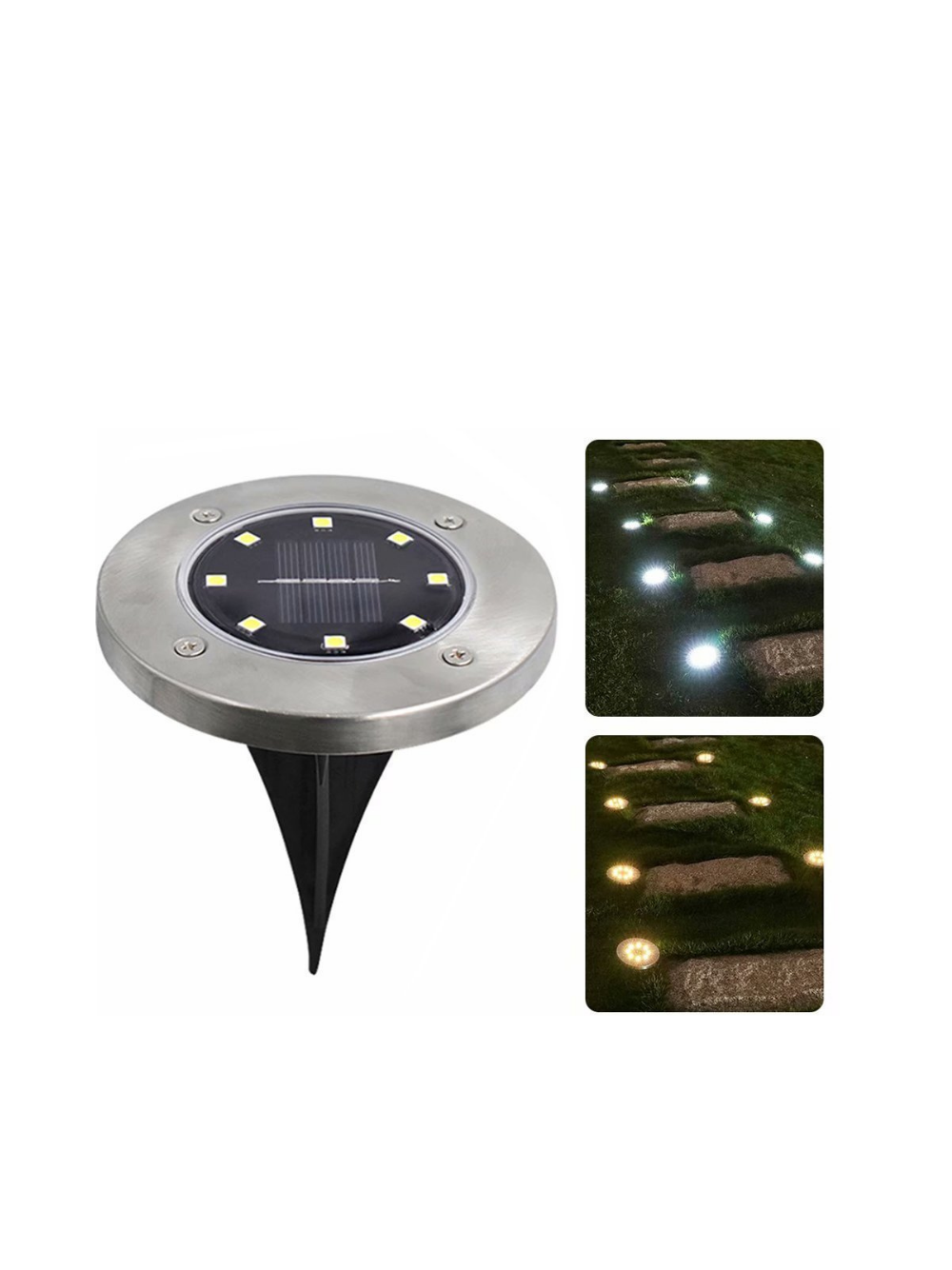 4x lampki solarne gruntowe led