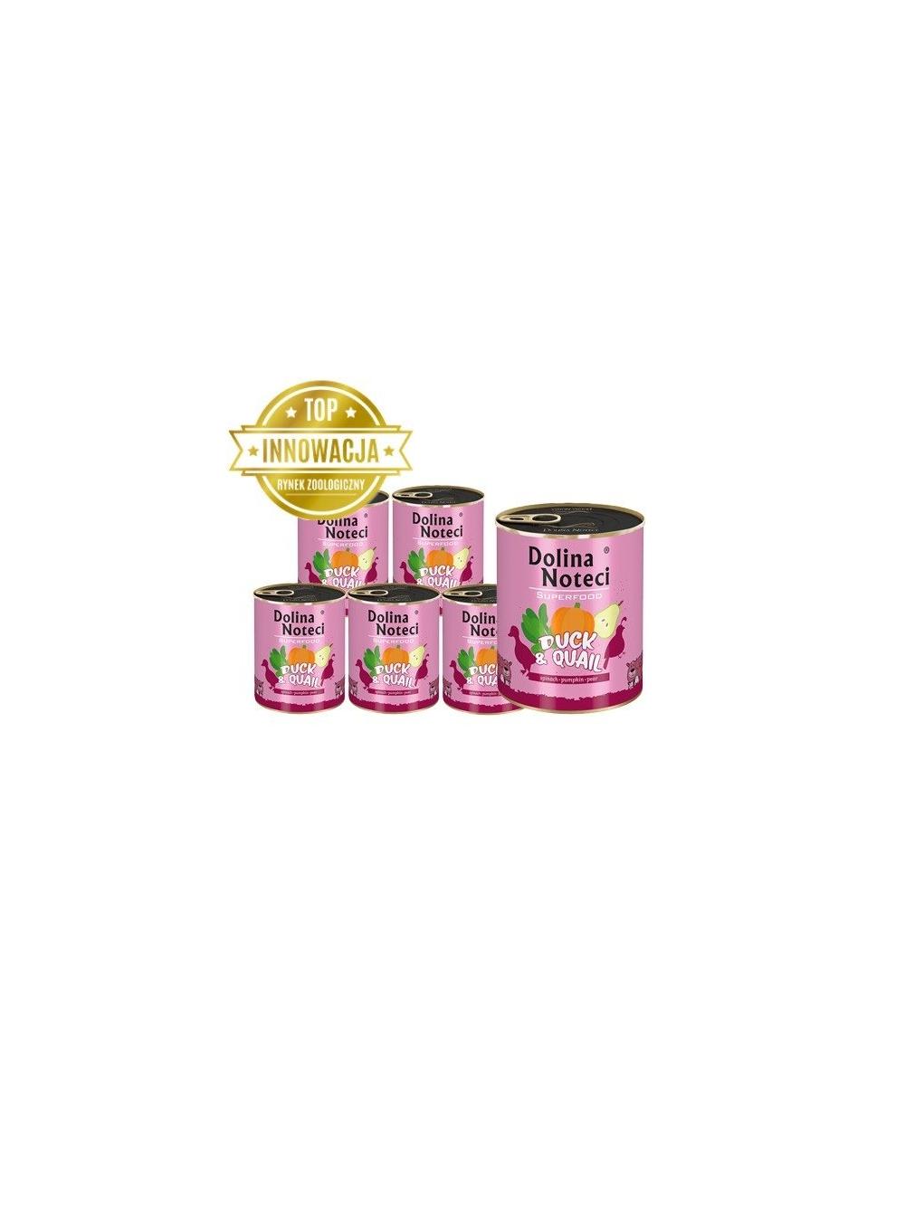 DOLINA NOTECI PREMIUM SUPERFOOD kaczka i przepiórka 6x800g