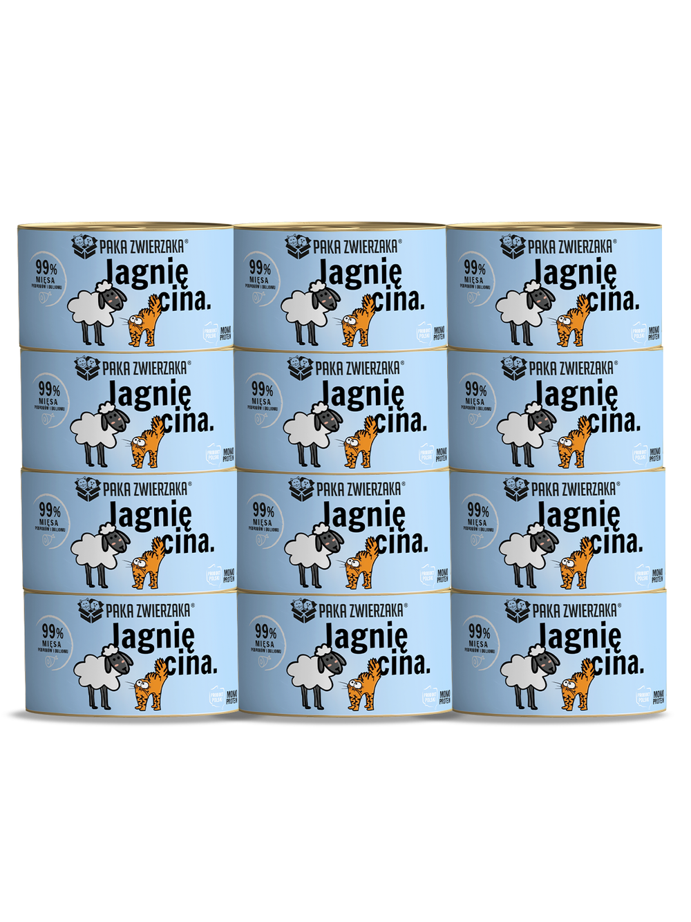 Paka Zwierzaka- karma mokra jagnięcina 12x200g