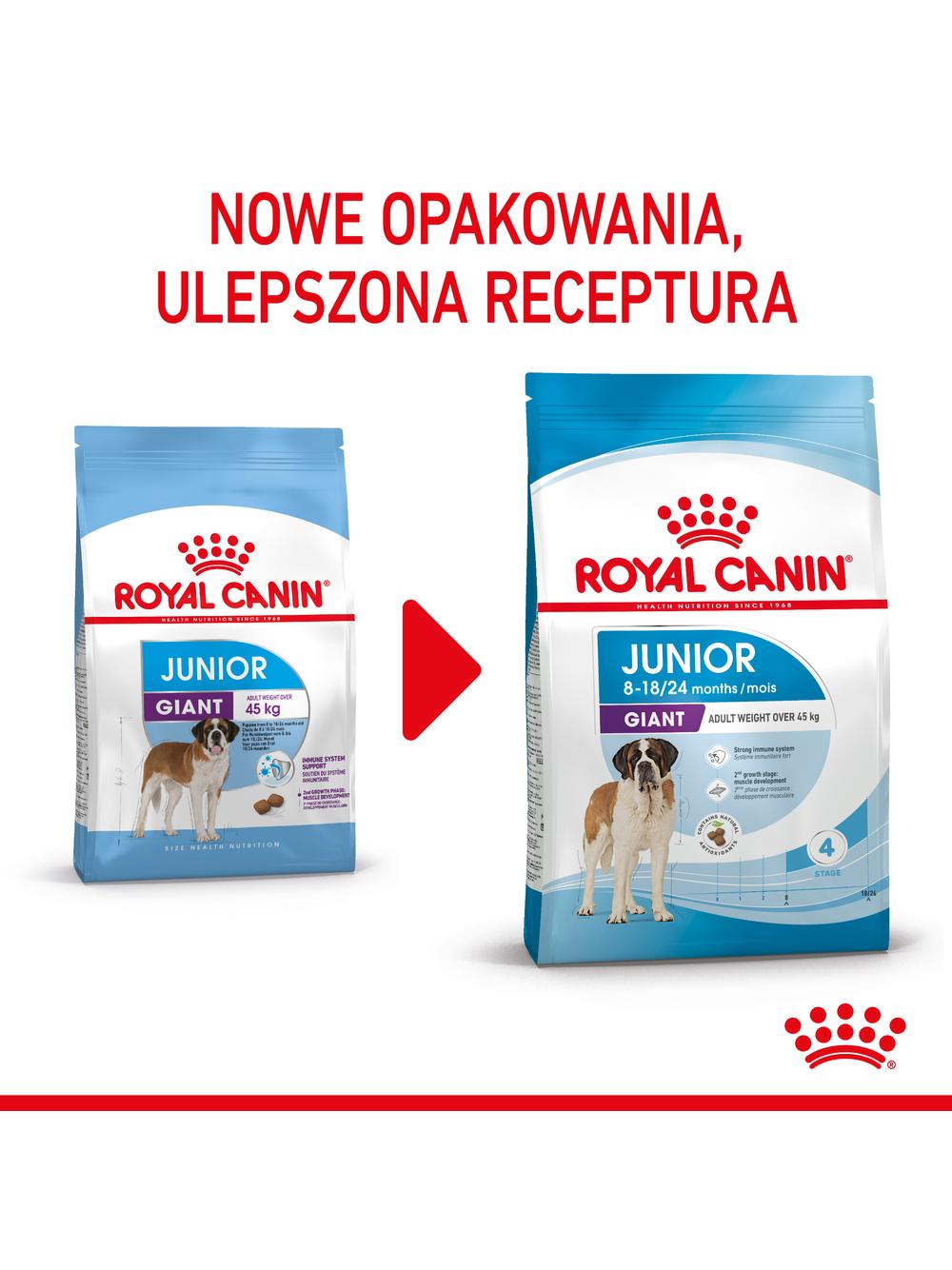 ROYAL CANIN Giant Junior 15kg karma sucha dla szczeniąt  od 8 do 18/24 miesiąca życia, ras olbrzymich