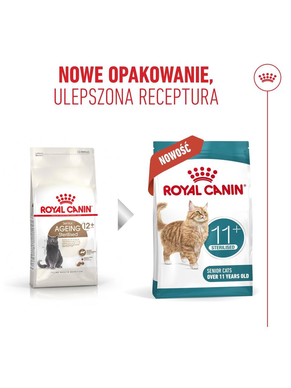 ROYAL CANIN Ageing Sterilised 11+ 4kg karma sucha dla kotów dojrzałych po 11 roku życia, sterylizowanych