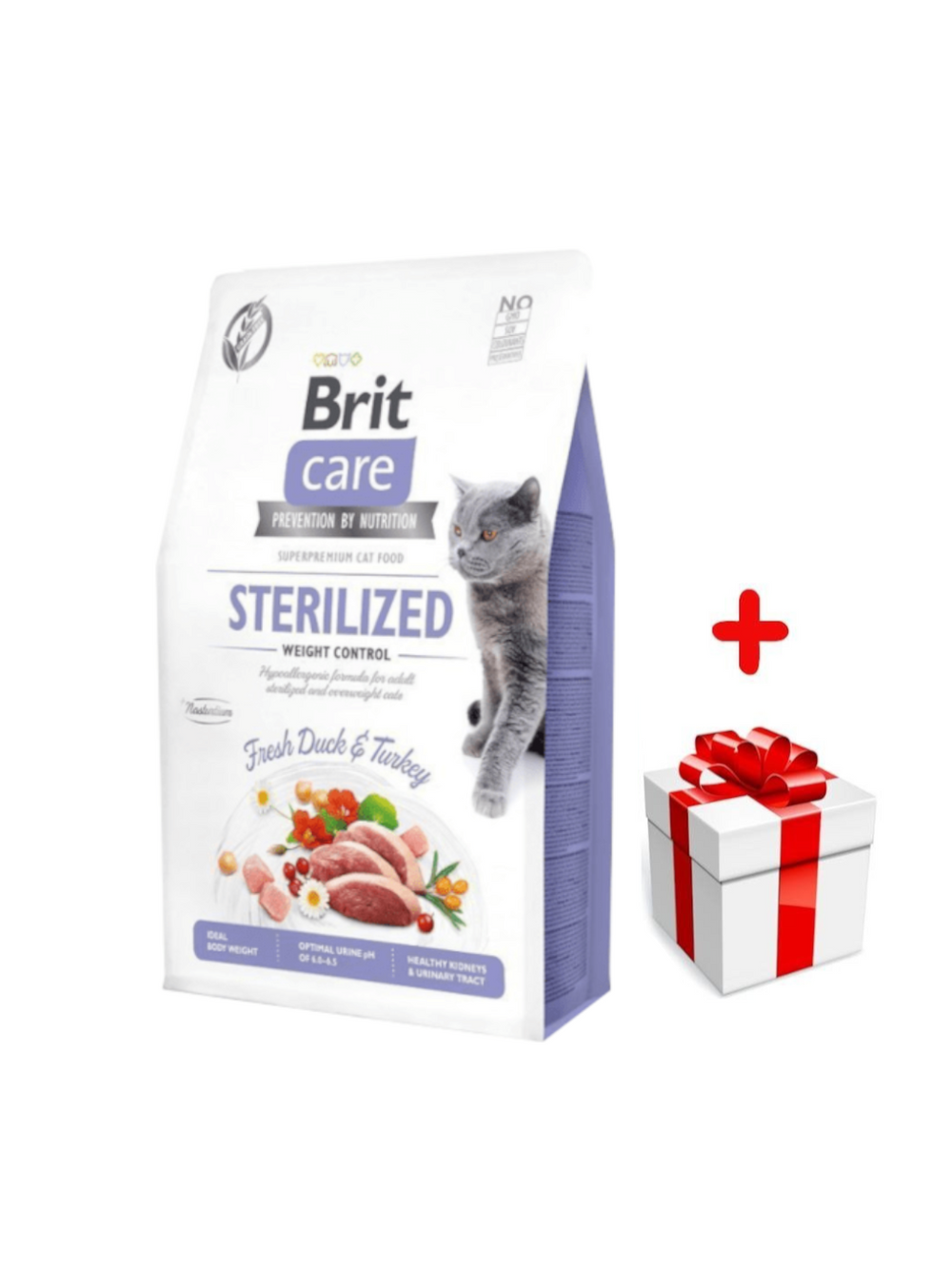 BRIT Care Cat  Grain-Free Sterilised Weight Control 2kg + niespodzianka dla kota GRATIS!