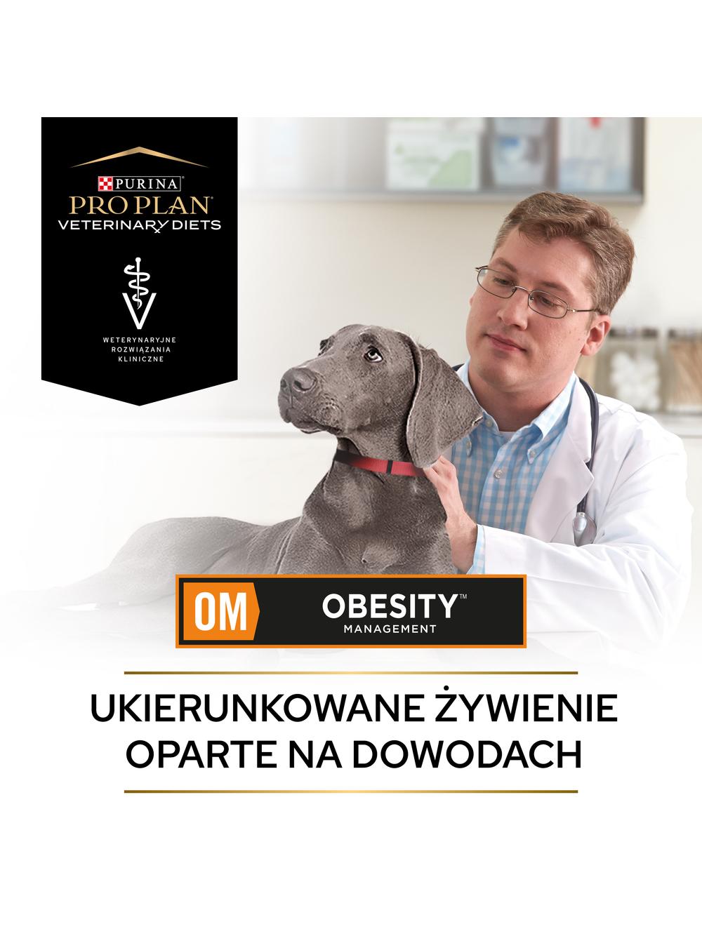 PRO PLAN Veterinary Diets Canine OM Obesity Management Karma dla psów 12kg / Opakowanie uszkodzone (6107,7503) !!!
